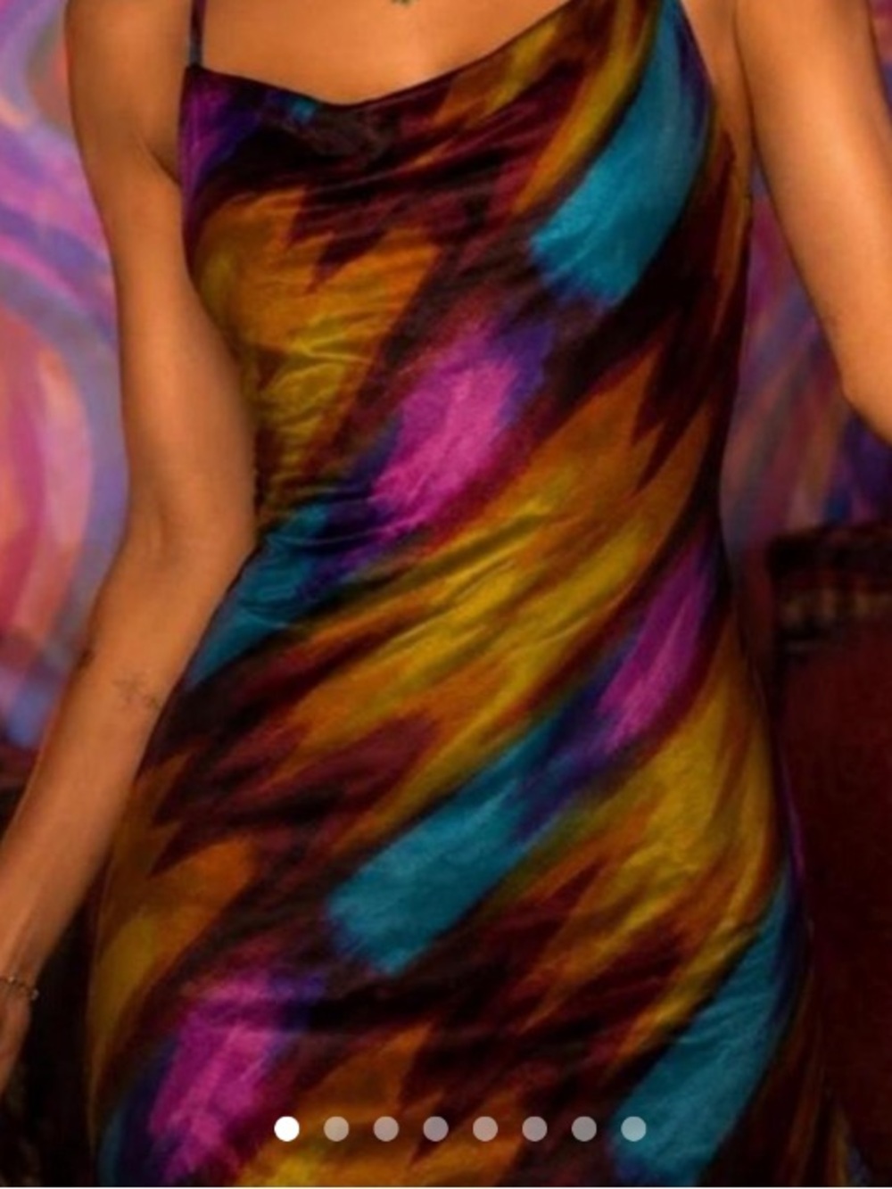 Urban Outfitters Mallory Velvet Abstract Mini Dress